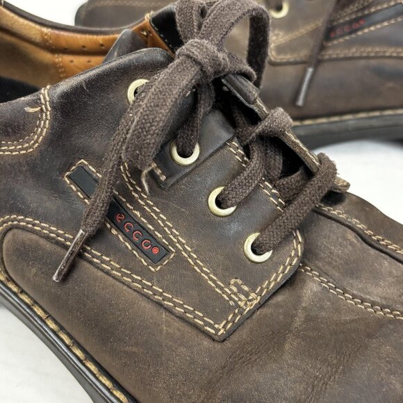 Vintage Ecco Leather Lace Up Shoes Mens Size 44 (10 / 10.5) Brown Casual Comfort main image 16